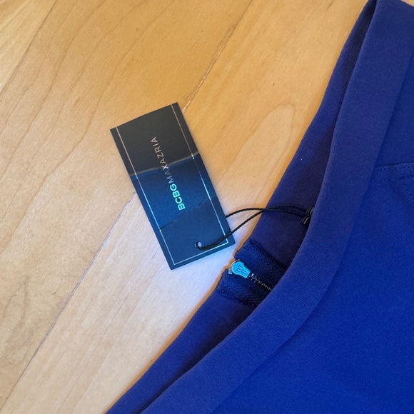 NWT BCBG Max Azria Blue Jersey Knit A-Line Camber Skirt Sz. - Picture 9 of 9